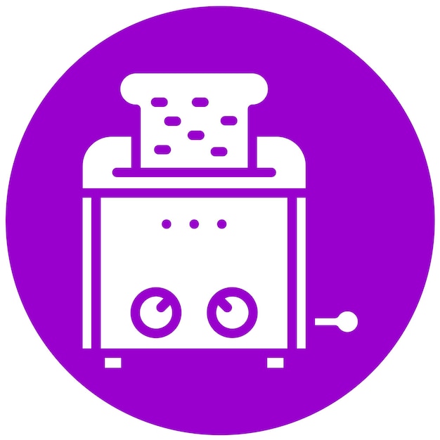 Vector Design Brood Toaster Icon Stijl