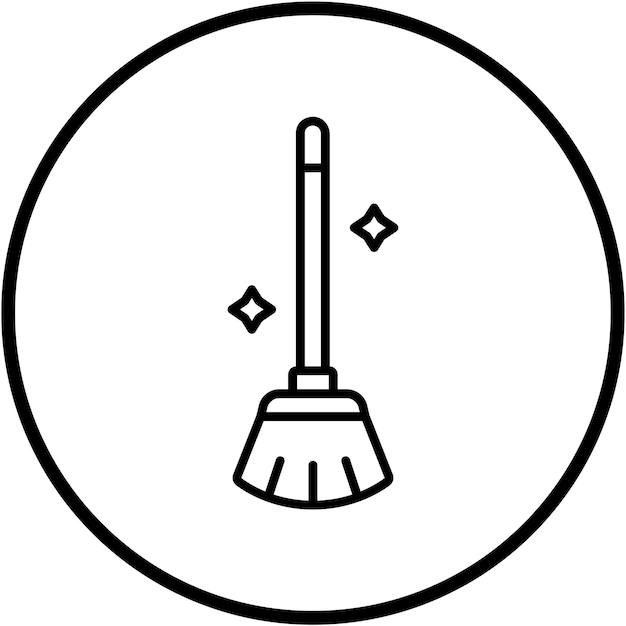 Vector Design Broom Icon Style