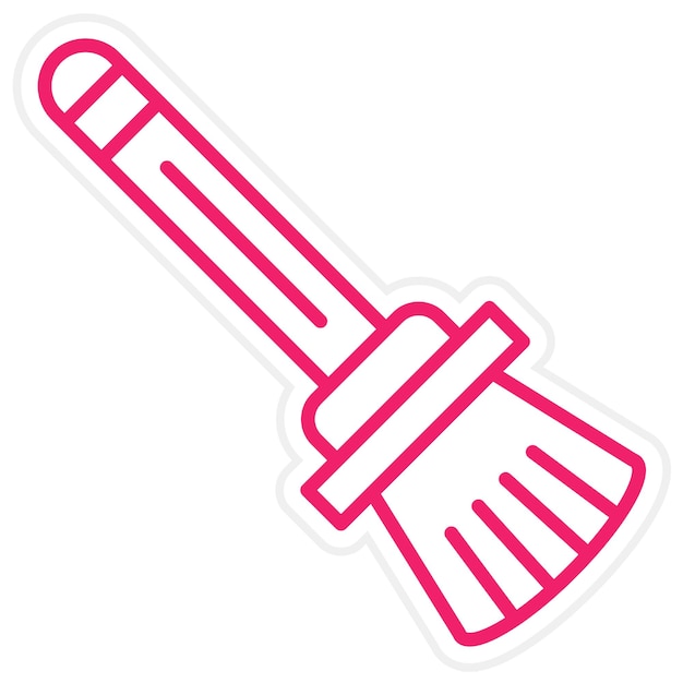 Vector vector design broomstick icon style