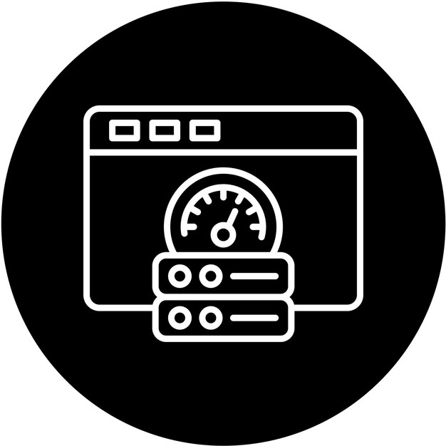 Vector Design Browser Cache Icon Style