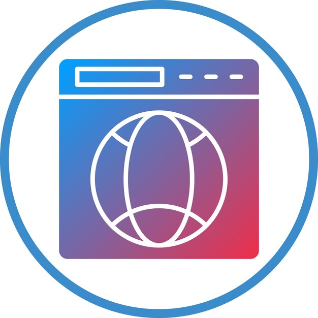 터 디자인 브라우저 아이콘 스타일