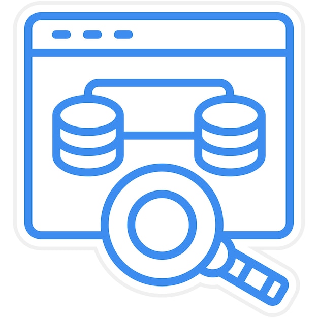 Vector vector design browsing data icon style