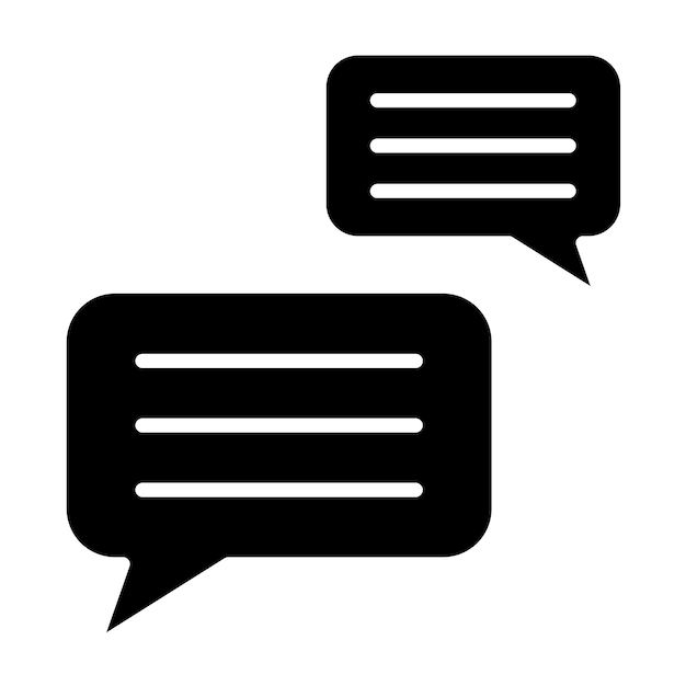 Vector Design Bubble Chat Icon Style