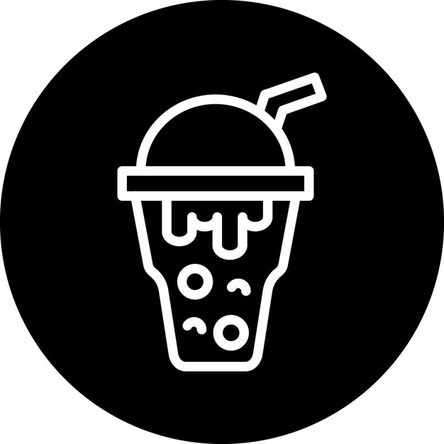 Vector Design Bubble Tea Icon Style