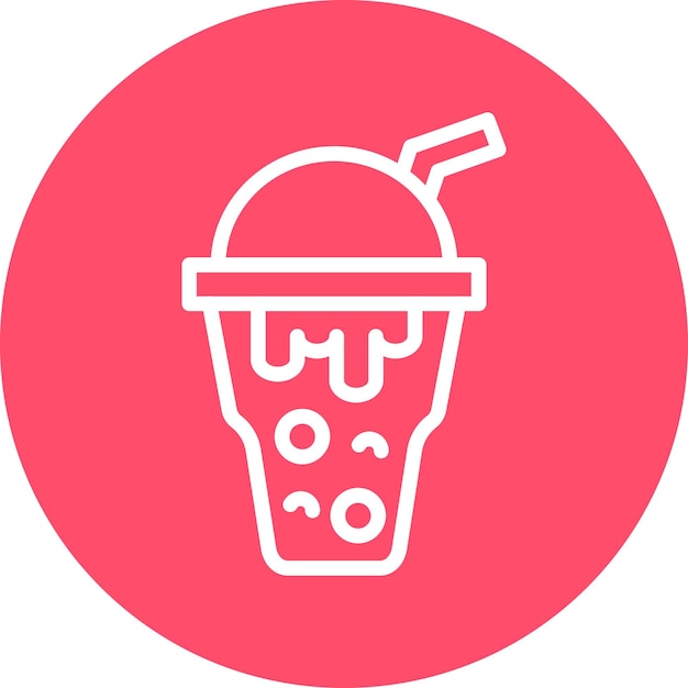 Vector Design Bubble Tea Icon Style