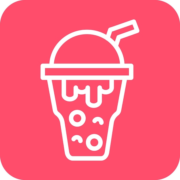 Vector Design Bubble Tea Icon Style