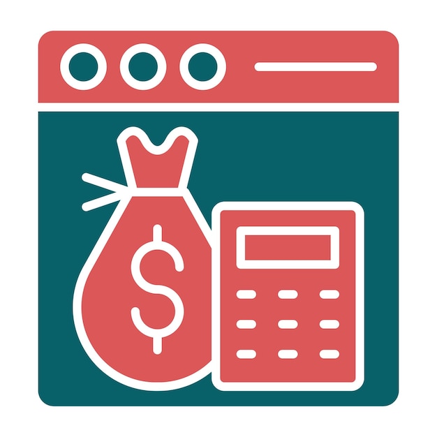 Vector vector design budget icon style