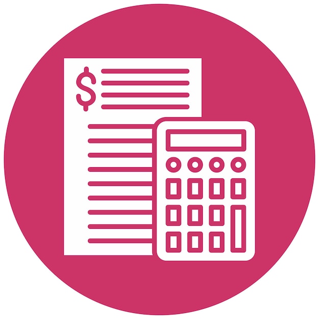 Vector Design Budget Icon Style