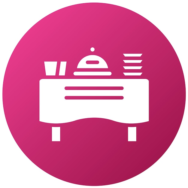 Vector Design Buffet server Icon Style