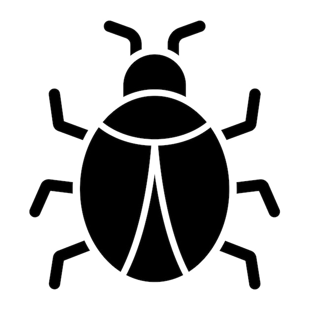 Vector Design Bug Icon Style