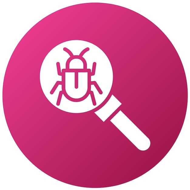 Vector vector design bug tracking icon stijl