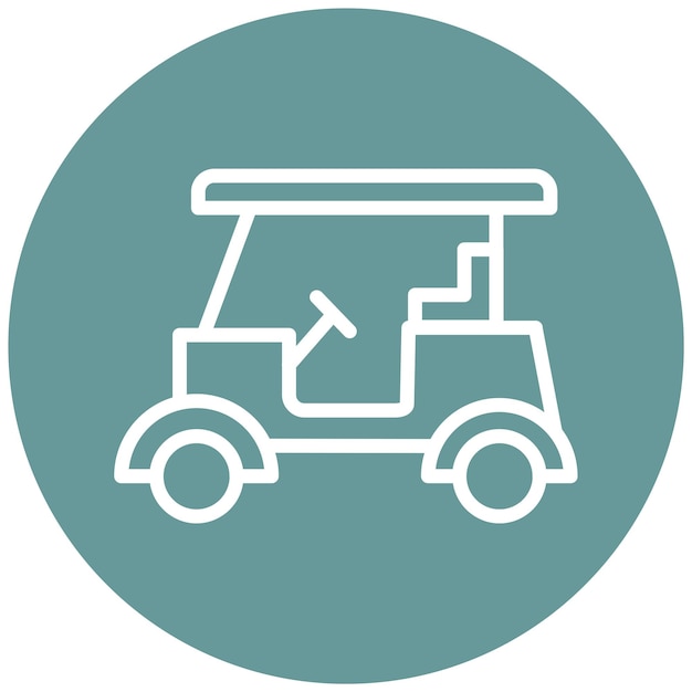 Vector Design Buggy Rental Icon Stijl