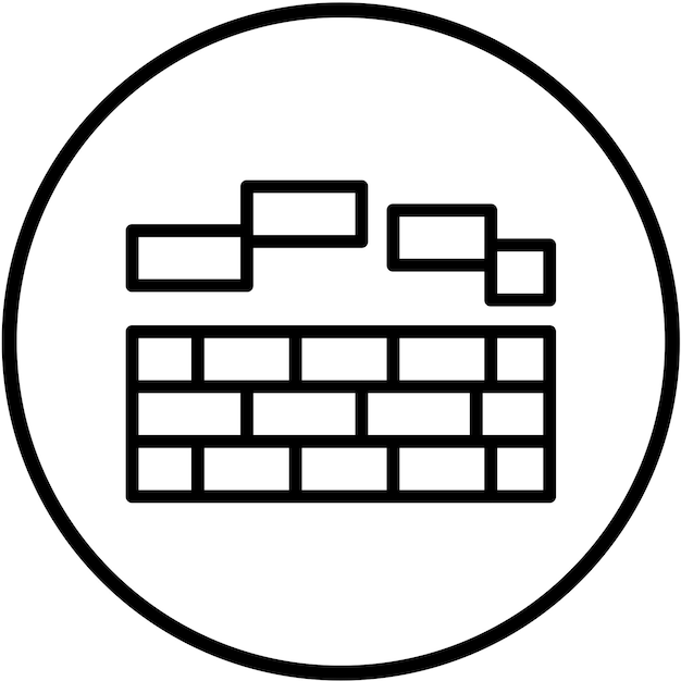 Векторный дизайн строительных блоков стиль иконки
