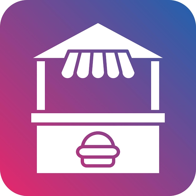 Vector design burger cart icon style