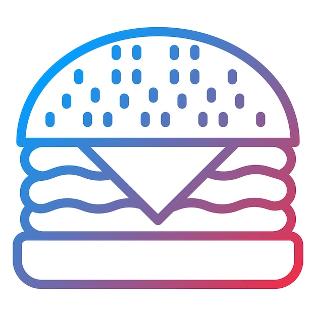 Vector Design Burger Icon Style