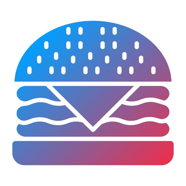 Vector Design Burger Icon Style