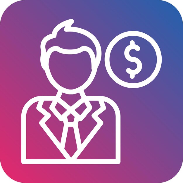 Vector Design Business Man Icon Stijl