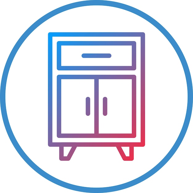 Vector Design Cabinet Icon Style