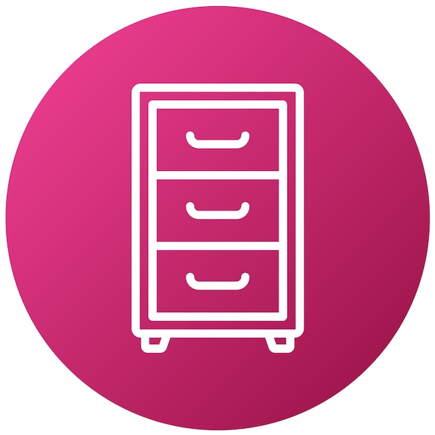 Vector Design Cabinet Icon Style