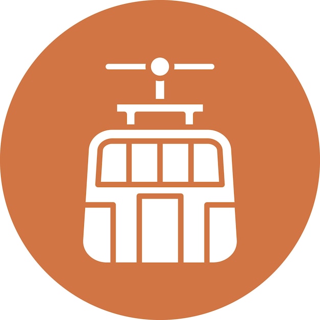 Vector vector design cable car icon style