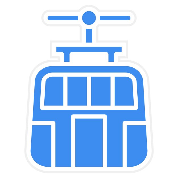 Vector vector design cable car icon style