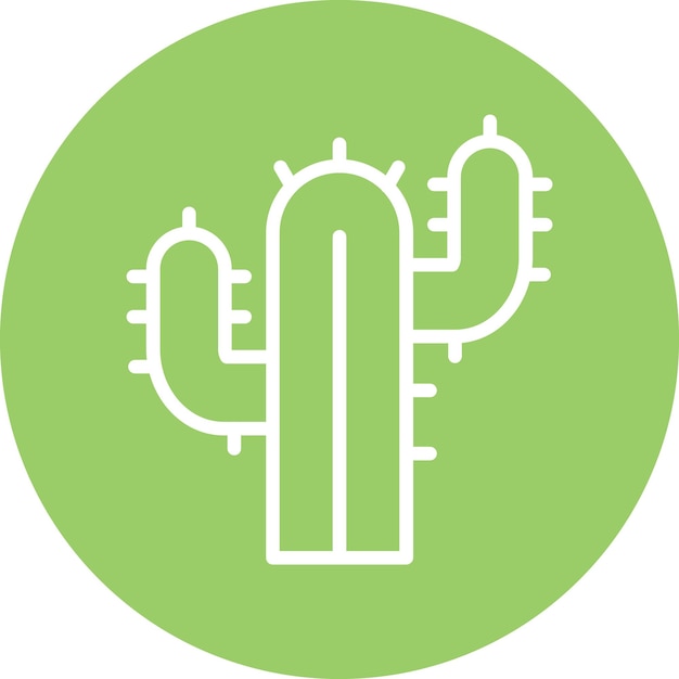 Vettore disegno vettoriale cactus icon style