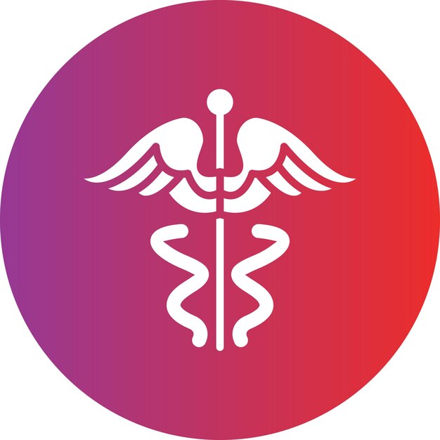 Vector Design Caduceus Icon Style