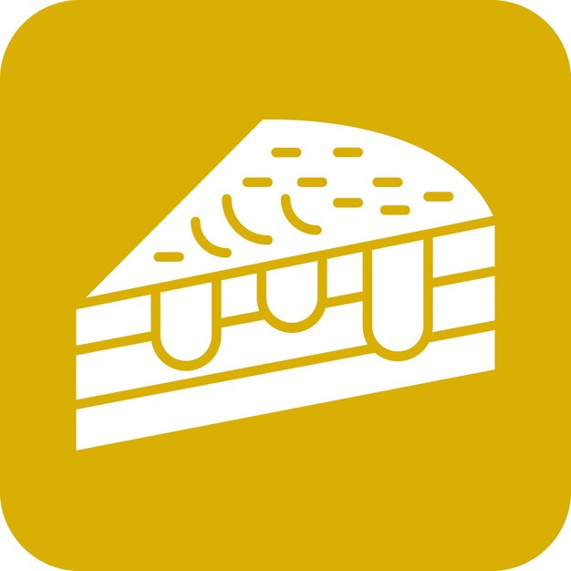 Vector Design Cake Slice Icon Style