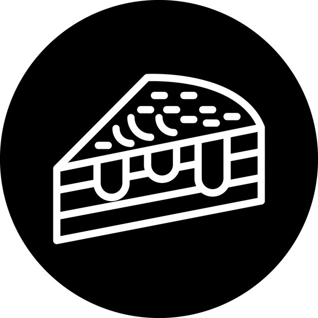 Vector Design Cake Slice Icon Style