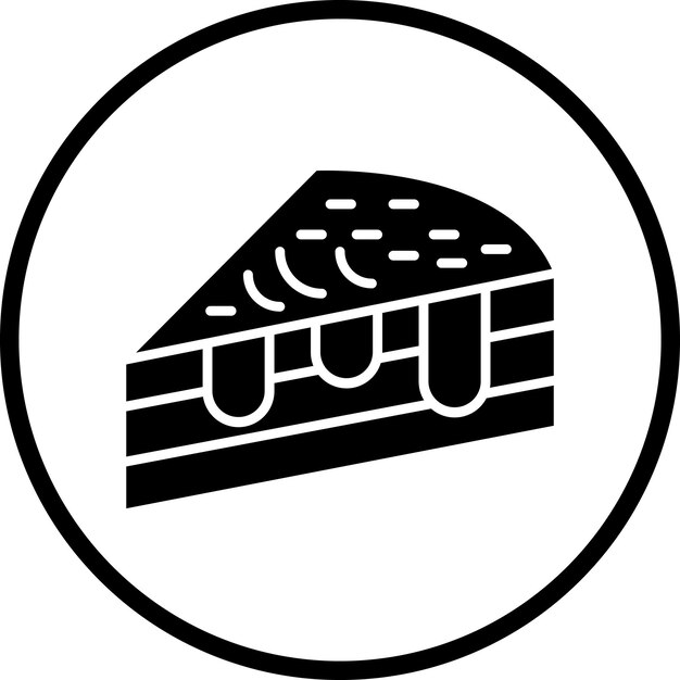 Vector Design Cake Slice Icon Style