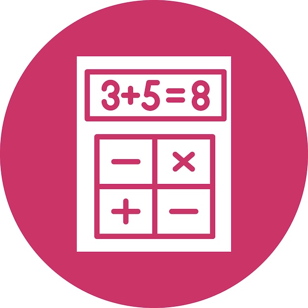 Vector Design Calculation Icon Style