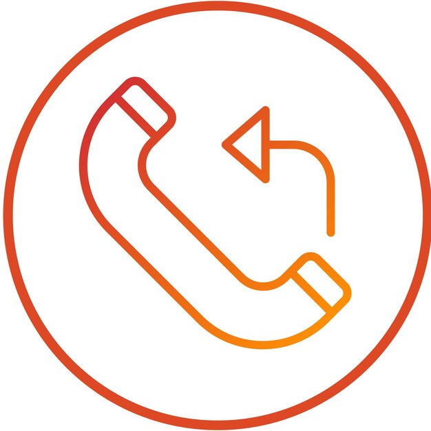 Vector Design Callback Service Icon Stijl