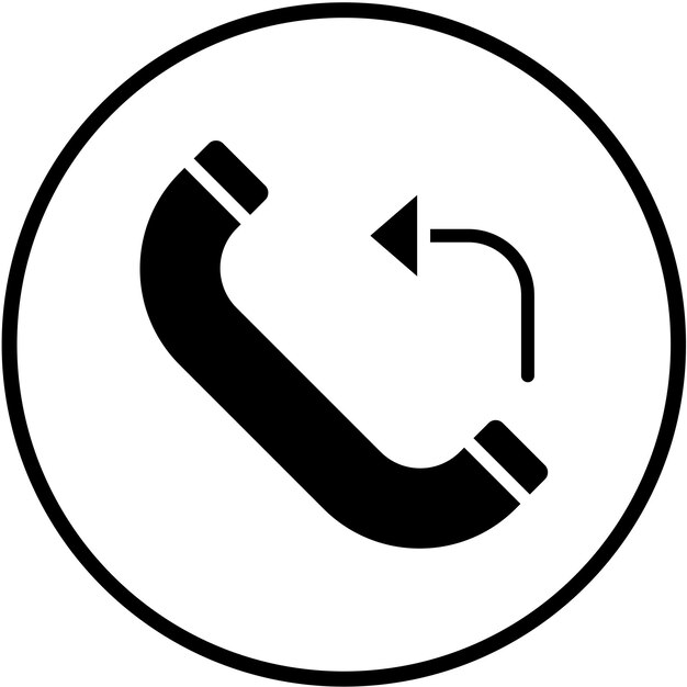 Vector Design Callback Service Icon Stijl