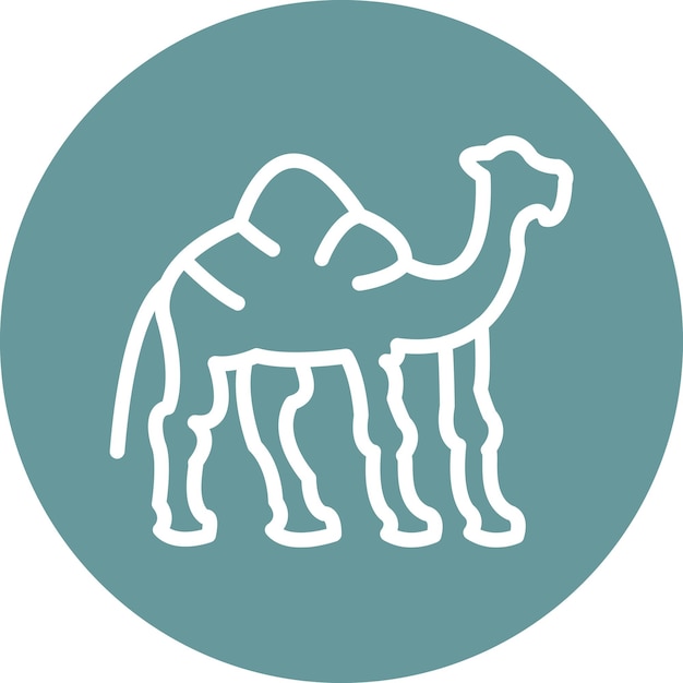 Векторный дизайн Camel Icon Style