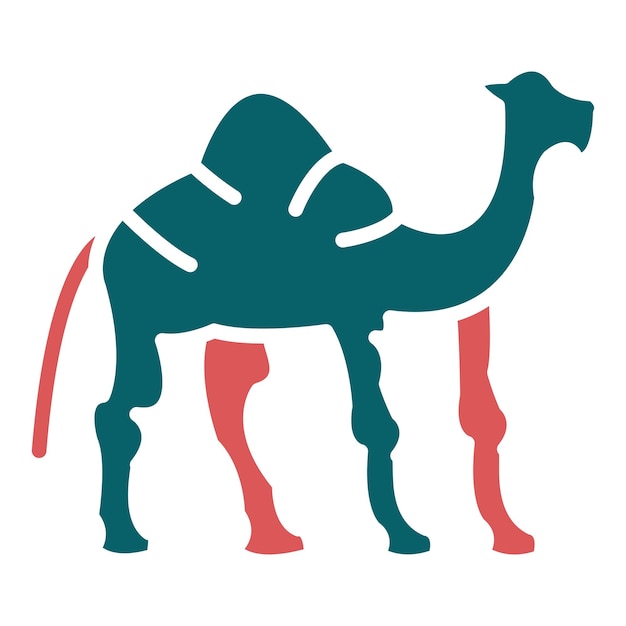 Vector vector design camel icon style