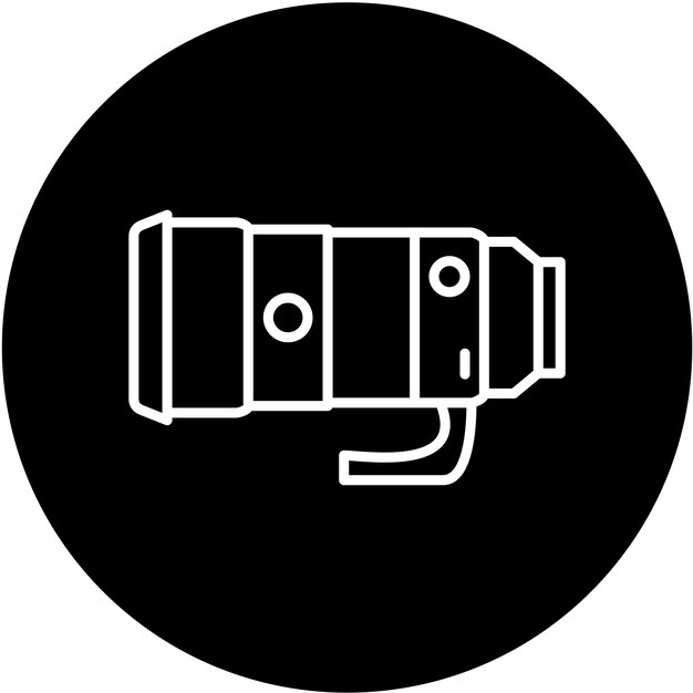 Вектор vector design camera lens icon style