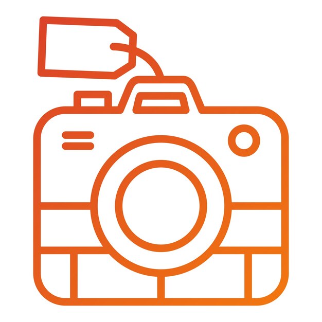 Vector Design Camera Verkoop Icon Stijl