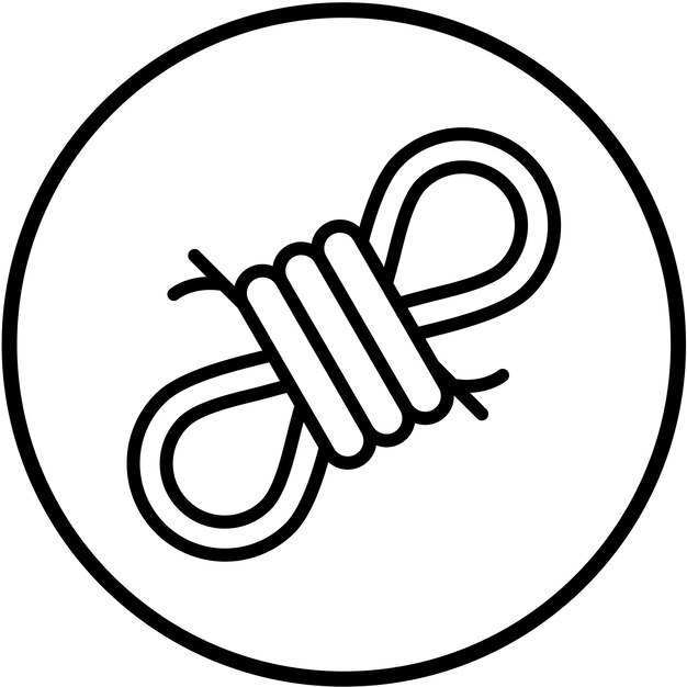 Vector Design Camp Ropes Icon Style
