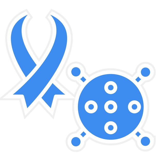 Vector design cancer icon style