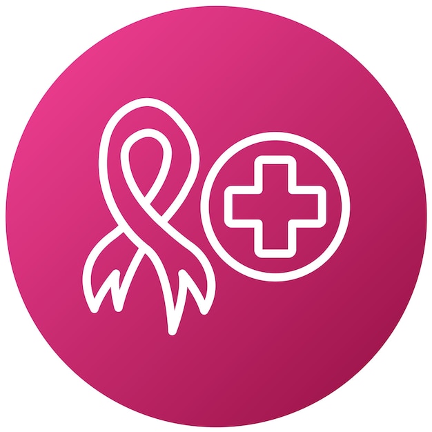 Vector vector design cancer strength icon style