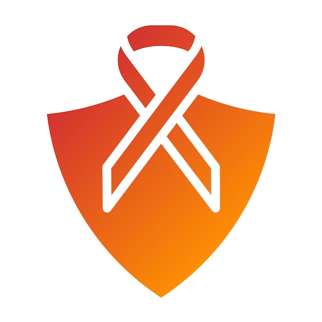 Vector Design Cancer Warrior Icon Stijl