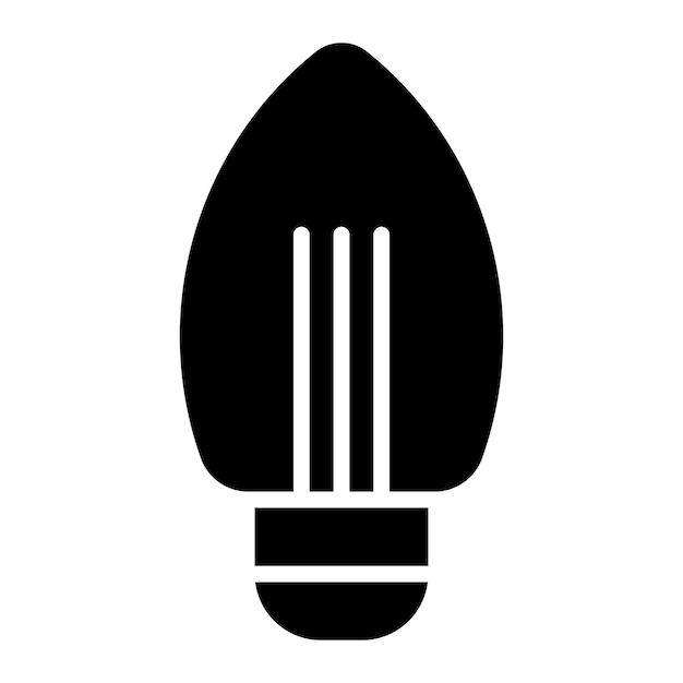 Vector Design Candle Bulb Icon Style