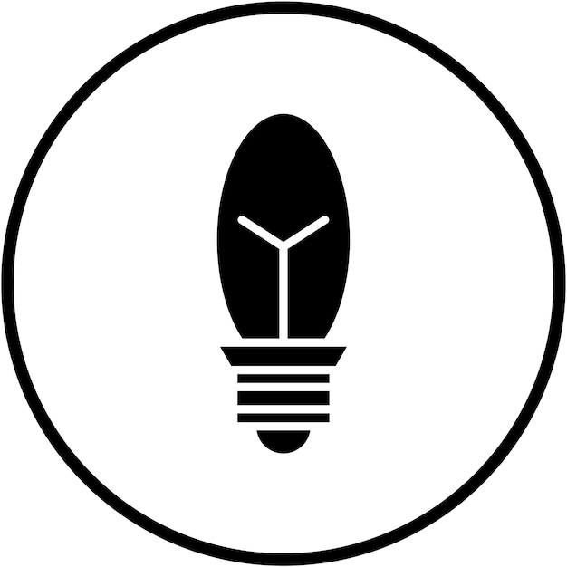 Vector Design Candle Bulb Icon Style