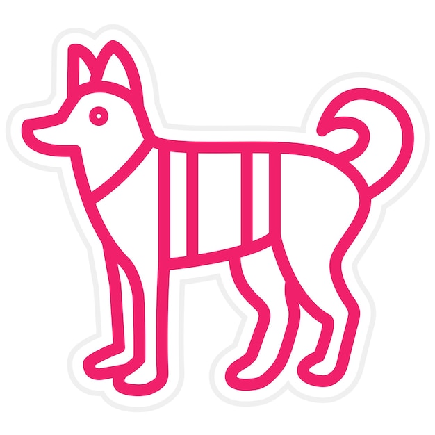 Вектор Векторный дизайн иконки собачьей единицы