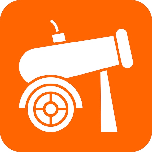 Vector vector design cannon icon style