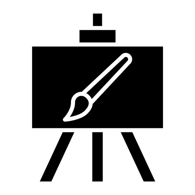 Vector Design Canvas en Easel Icon Style
