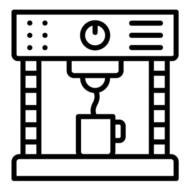 Вектор Векторный дизайн cappuccino maker icon style