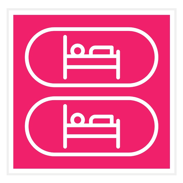 Vector vector design capsule hotel icon stijl