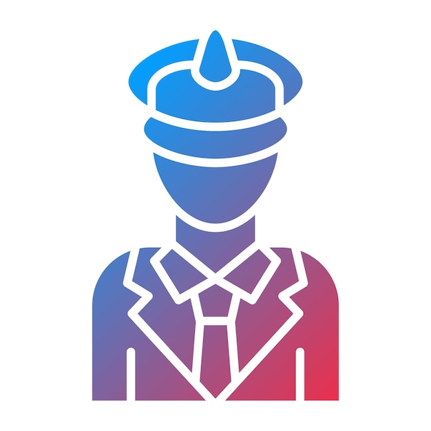 Vector vector design captain icon style