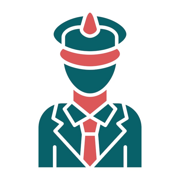 Vector vector design captain icon style